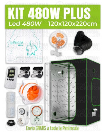KIT ARMARIO 120X120X220 LED COSMOS 480W
