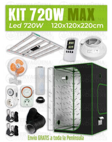 KIT ARMARIO 120X120X220 LED SPIDER KING 720W MAX