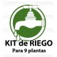 Kit de riego para 9 macetas