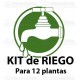 Kit de riego para 12 macetas