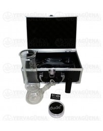 Pipa de cristal Dude en caja 22cm (PIPA + MECHERO + GRINDER + FILTROS)