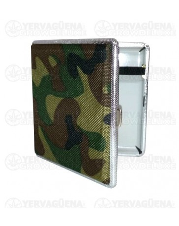 Pitillera metálica camuflaje 20 cigarrillos