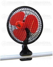 Ventilador Pinza oscilante negro