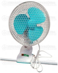 Ventilador Pinza oscilante blanco