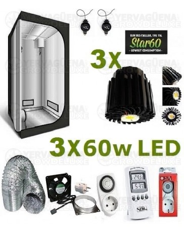 Kit Armario Completo 80x80x160 3x60w LED 