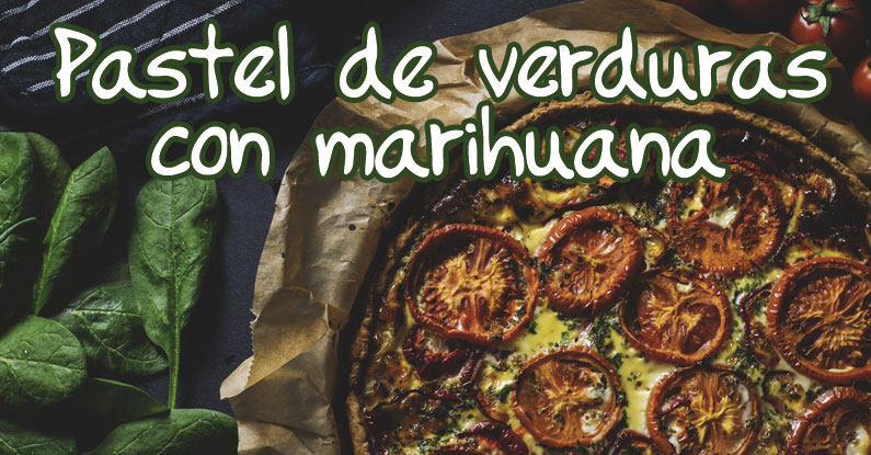 pastel verduras marihuana